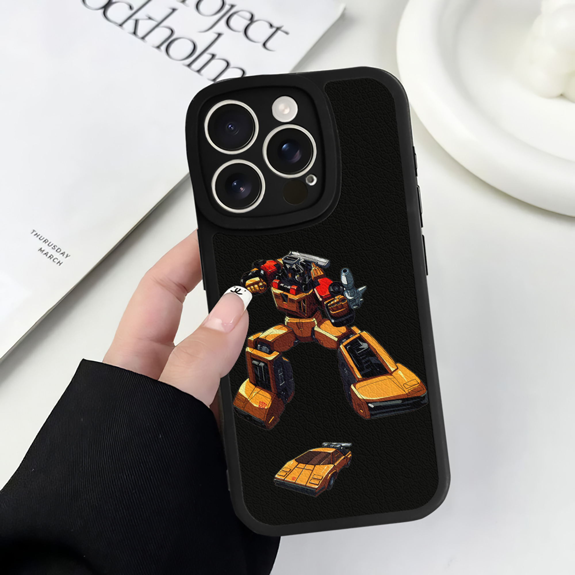（画像用）  【iPhone 16シリーズ対応】シリコンスマホケース（レザー調） 材質：シリコン